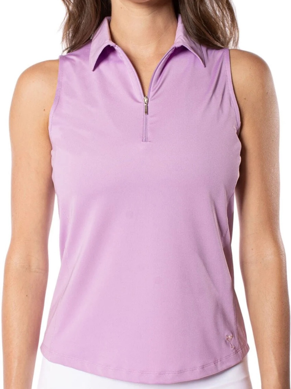 Golftini Sleeveless Lavender Polo Tank Top - Women's